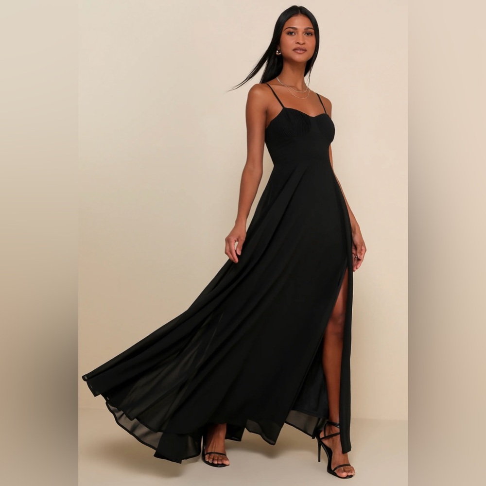 Lulu's Black Maxi Dress